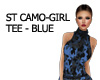 ST CAMO-GIRL TEE BLUE