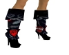 Tall  harley rose boots
