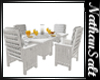 white dining set