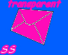 transparent pink messege