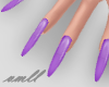 purple nails'
