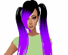 purple hair pigtails
