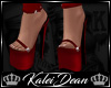 ♔K Tease Heels Red