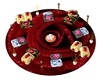 ROSE RUG WITH CANDLES