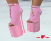 PINK CHAINED HEELS