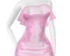 Soft pink satin dress