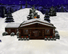 winter christmas cabin