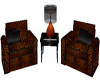 Black Satin Dbl Chairs
