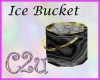 C2u Blk/Gold Ice Bucket
