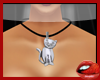 *S* Cat Silver Necklace