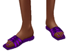Purple heel flats