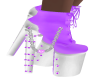purple spike boots