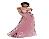 pink black gown