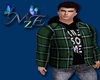 MzE Green Black Hoodie