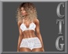 CTG CROTCHET WHITE 2PCE
