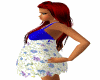blue maternity dress 6-7
