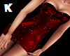 K. Dress Red Sparkle