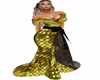 Gold Pleat Gown