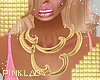 <P>Gold Swirl Necklace