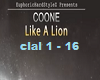 coone like a lion