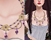 Purpel Gold Necklace