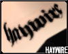 :Haywire Neck Tattoo