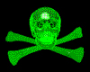 Green Matrix Skull