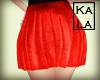 !A red skirt