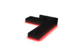 Black couch +Red light