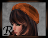 Fall Beret  Plaid Orange