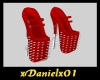 SPIKED PLATFORMS red