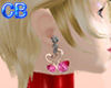 Lovers goose earrings