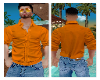 dress shirt - ORANGE