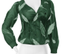 Green Feather Blouse