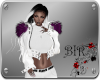 [BIR]Jacket*White-purple