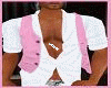 white pink vest shirt