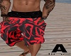 Red Hawaiian Shorts