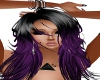 black an purple j hair