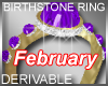 Birthstone Ring February