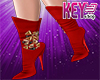K* Kareena Boots Red
