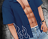$ open blue shirt