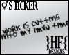 }HF{ Sticker - Work