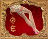 Blush rose heels+nylons