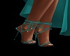 2020 Teal Strappy Heels
