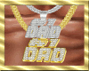 #1 DAD 2CHAIN SILV/GOLD