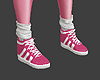 Pink Sneakers w Socks