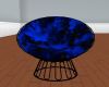(K) Blue Black Chair