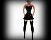 (M)~PVC Black Lace Dress
