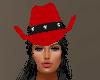 CRF* Red Cowgirl Hat