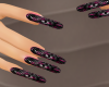 black&pink nails